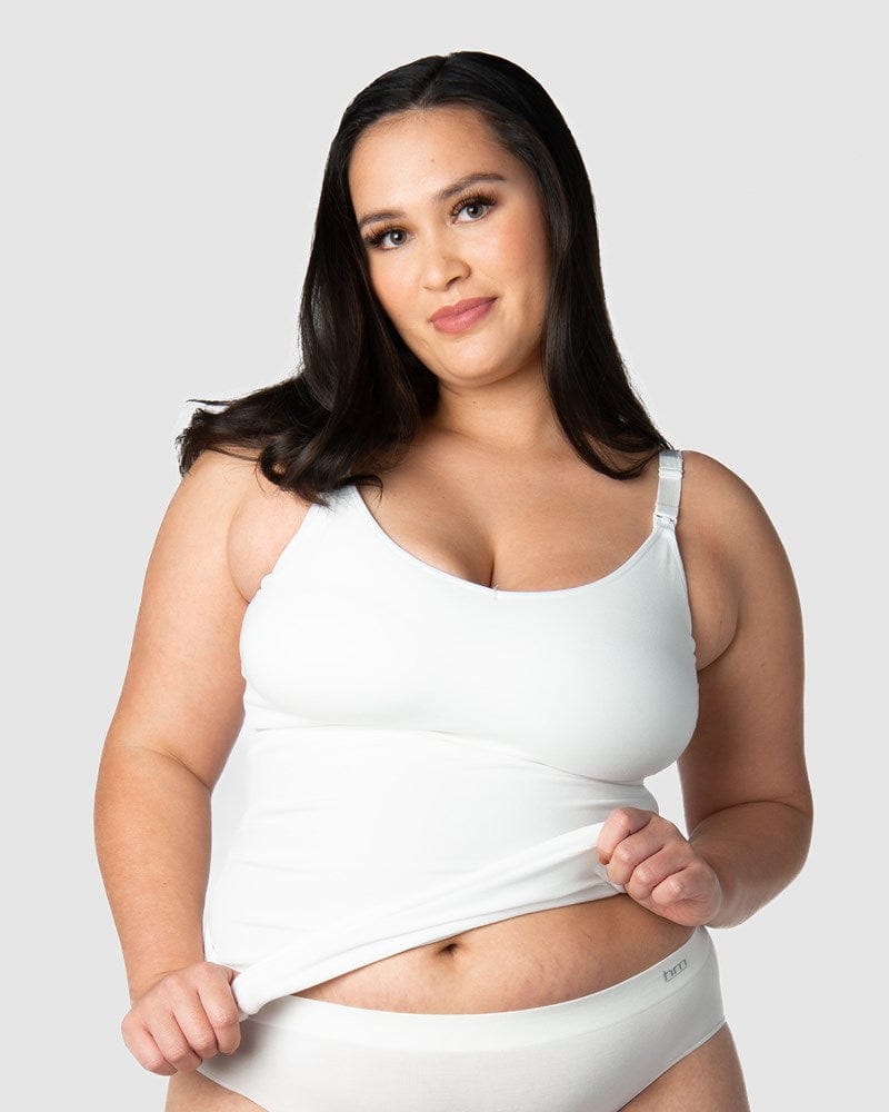 HOTMILK US MY NECESSITY CAMI WHITE MULTIFIT NURSING MATERNITY