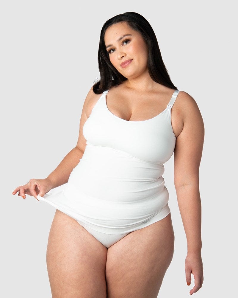 HOTMILK US MY NECESSITY CAMI WHITE MULTIFIT NURSING MATERNITY