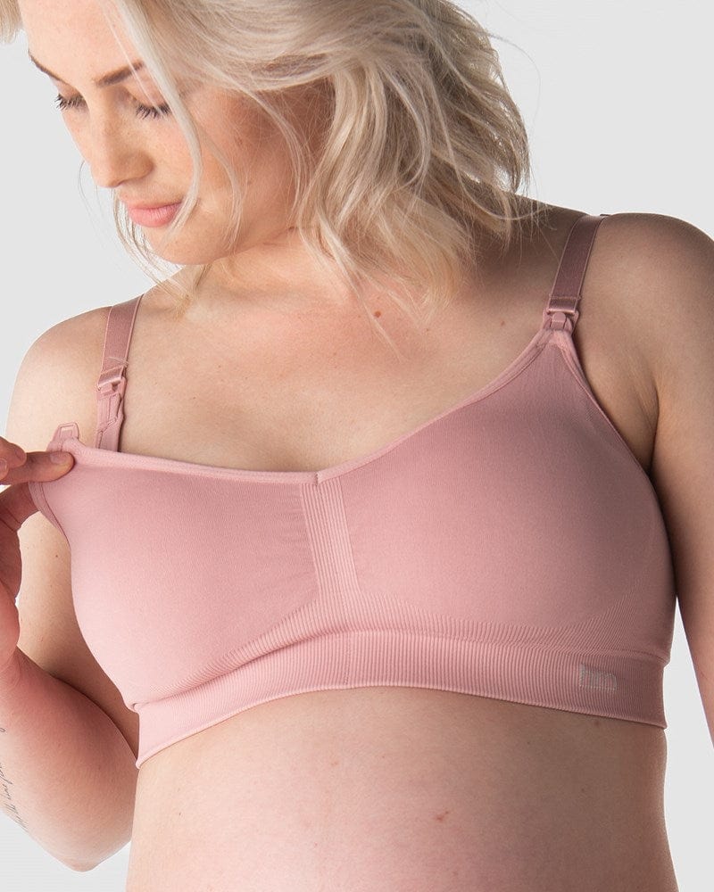 HOTMILK US MY NECESSITY BLUSH MULTIFIT REGULAR CUP MATERNITY AND NURSING BRA  - WIREFREE