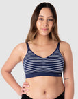 HOTMILK US MATERNITY AND NURSING MY NECESSITY NAVY STRIPE MULTIFIT REGULAR - WIREFREE