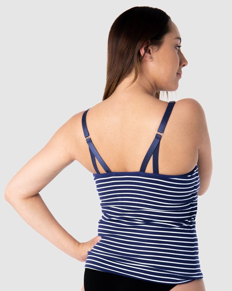 HOTMILK US MATERNITY AND NURSING MY NECESSITY CAMI NAVY STRIPE