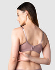 HOTMILK US SHOW OFF MOCHA NURSING MATERNITY BRA - WIREFREE MATCHED WITH SHOW OFF MOCHA BIKINI BRIEF