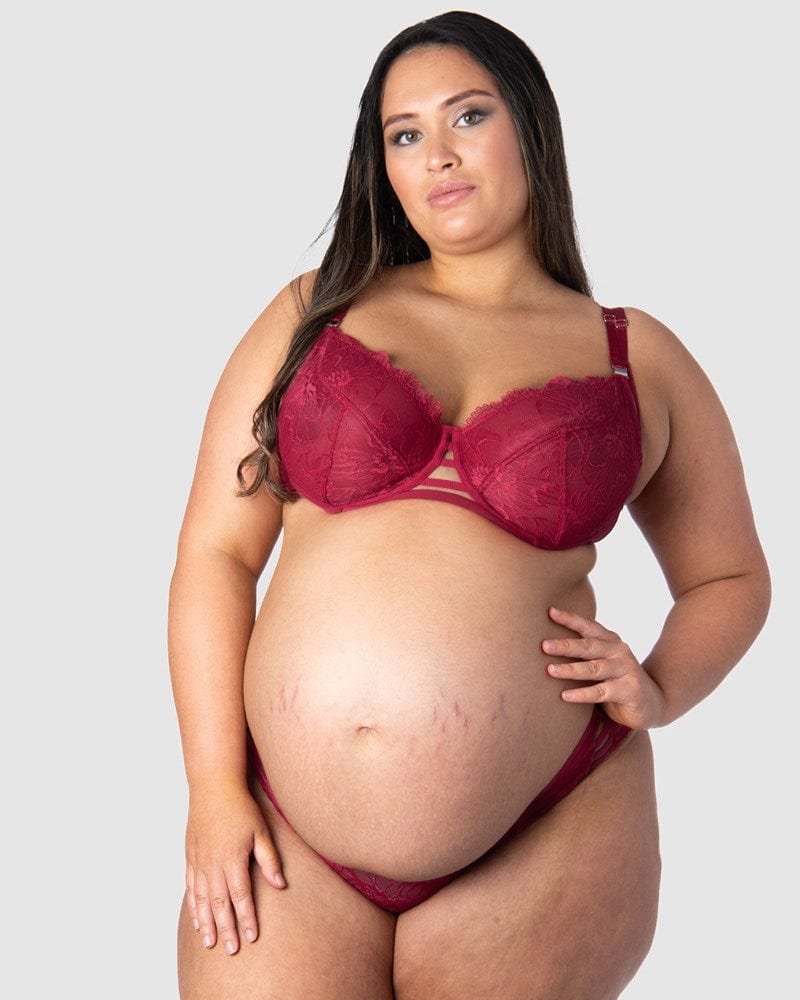 HOTMILK UK TRUE LUXE PERSIAN ROSE NURSING AND MATERNITY BRA - FLEXI UNDERWIRE