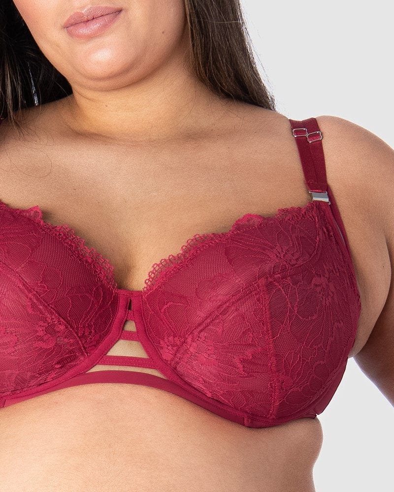 HOTMILK UK TRUE LUXE PERSIAN ROSE NURSING AND MATERNITY BRA - FLEXI UNDERWIRE