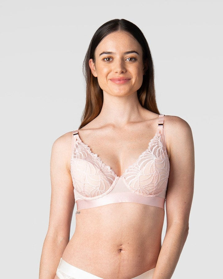 WARRIOR PLUNGE LOTUS CONTOUR NURSING BRA - Hotmilk Lingerie