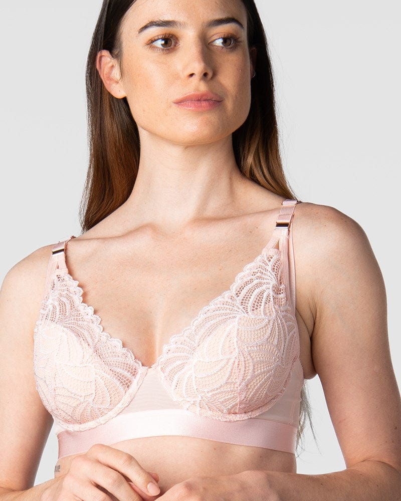 HOTMILK US WARRIOR PLUNGE LOTUS CONTOUR NURSING BRA - FLEXI UNDERWIRE