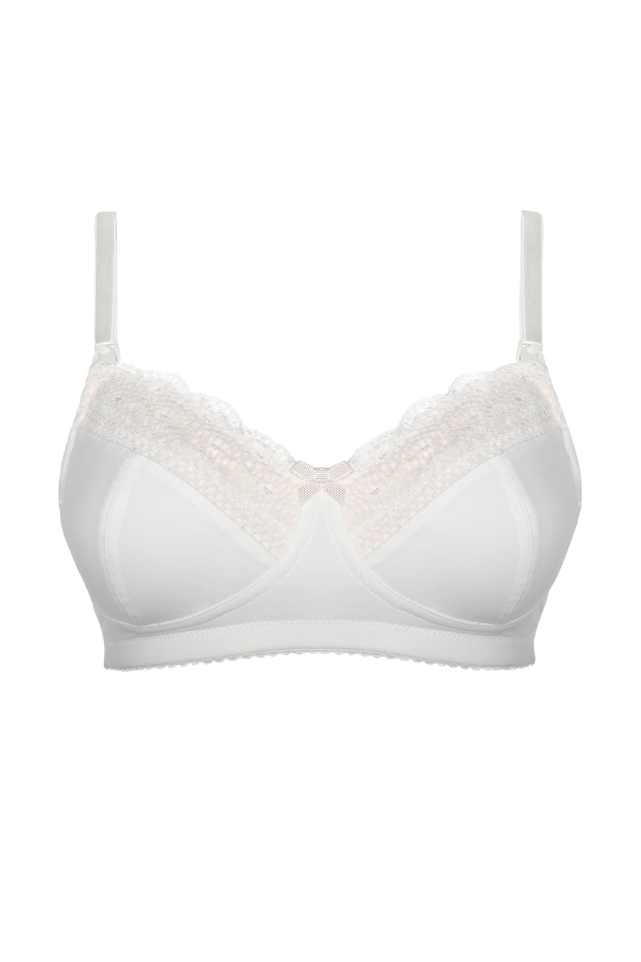 HOTMILK US SHOW OFF IVORY NURSING MATERNIT BRA - WIREFREE MATCHED WITH SHOW OFF IVORY MATERNITY BIKINI BRIEF