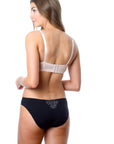 HOTMILK ENLIGHTEN CAMEO PREGNANCY NURSING BREASTFEEDING- FLEXI UNDERWIRE MATCHED WITH THE TEMPTATION BLACK BIKINI BRIEF