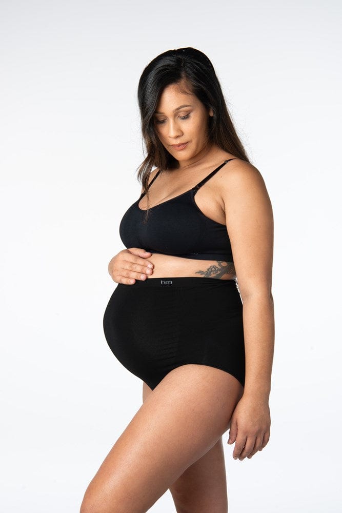 HOTMILK MY NECESSITY SEAMLESS BLACK PREGNANCY FULL BRIEF