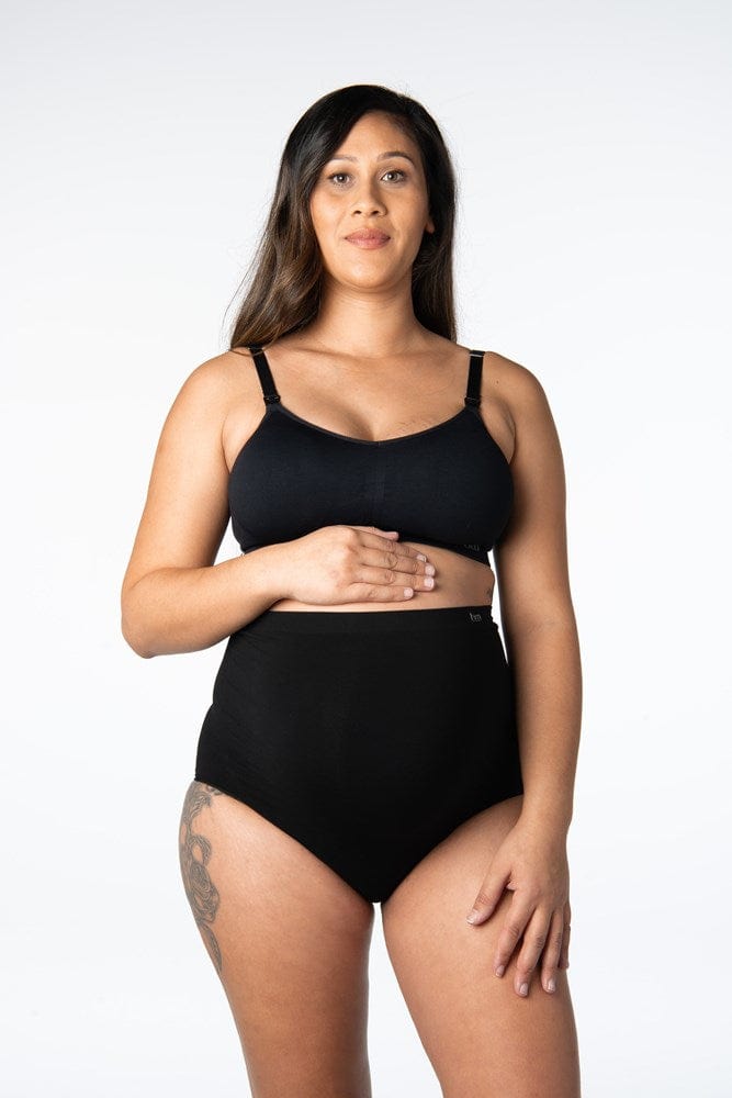 HOTMILK MY NECESSITY SEAMLESS BLACK PREGNANCY FULL BRIEF